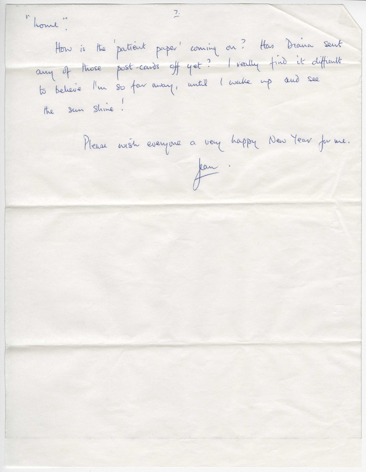 Jean Purdy's letter, December 1969, page 7 of 7